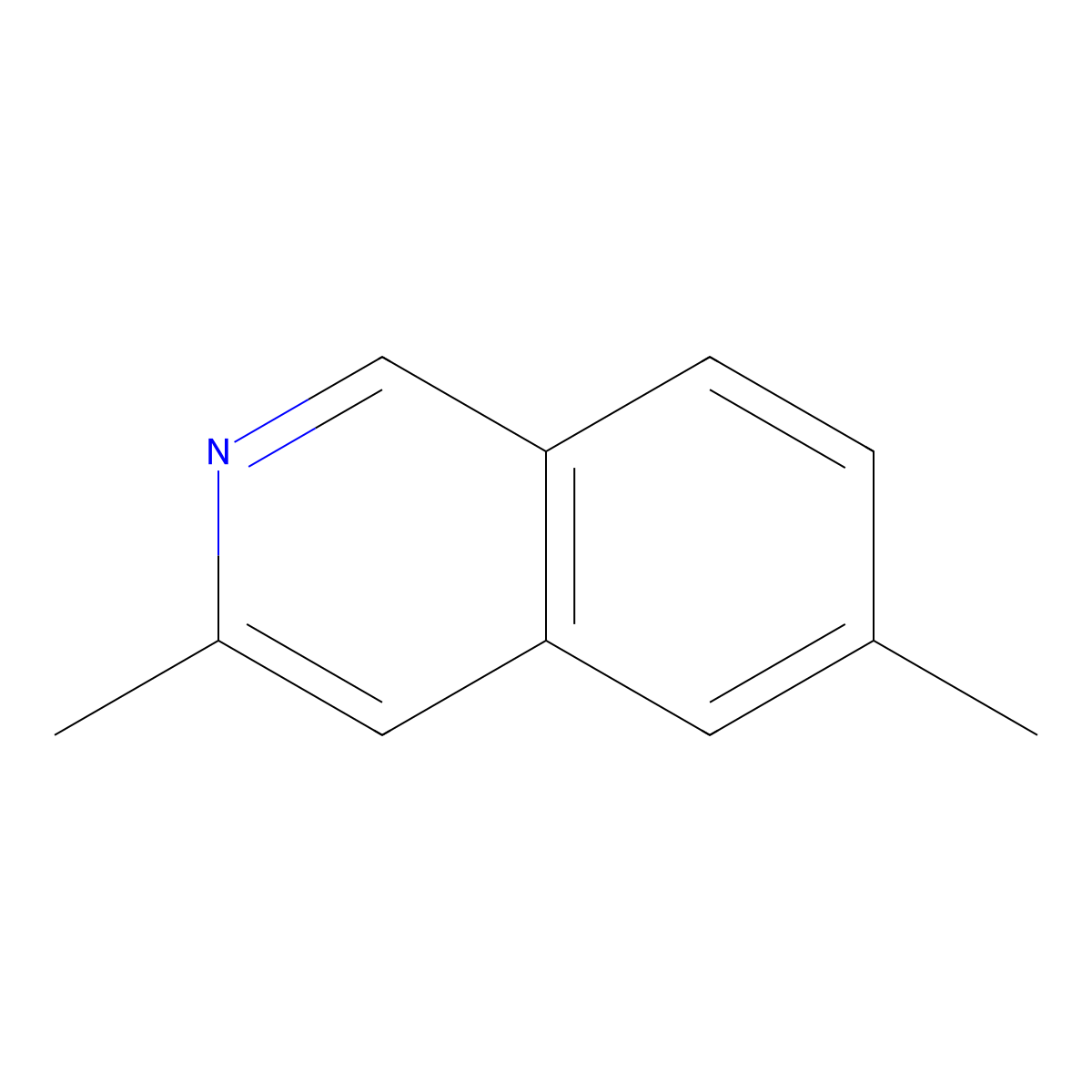 3,6-Dimethylisoquinoline molecular structure, CAS 102878-58-0