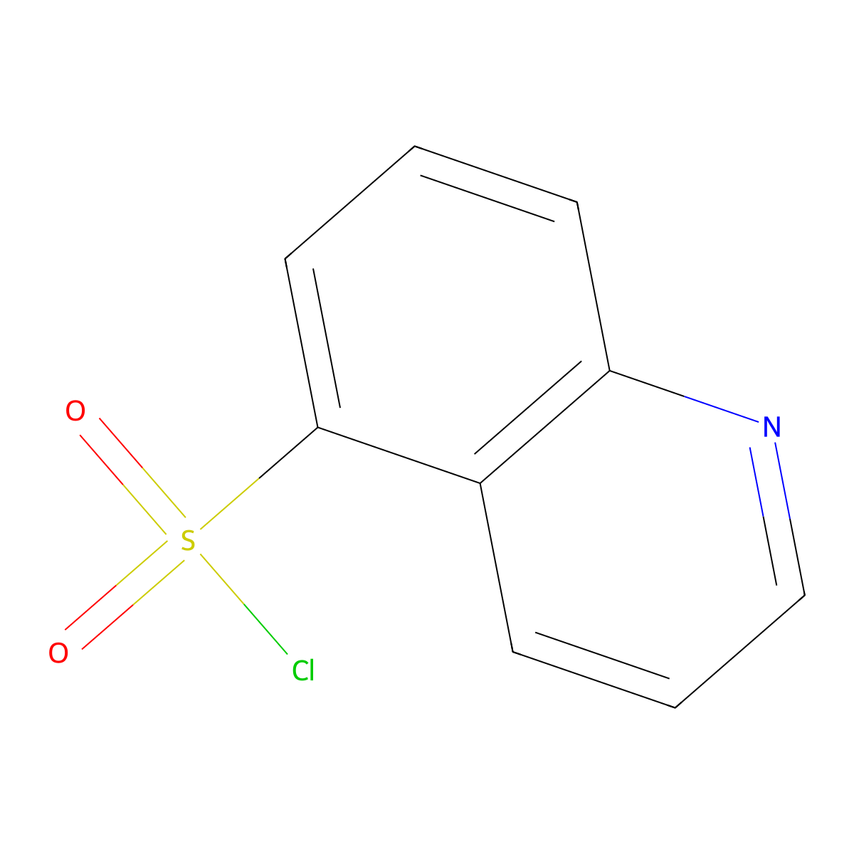 Quinoline-5-sulfonyl chloride molecular structure, CAS 102878-84-2