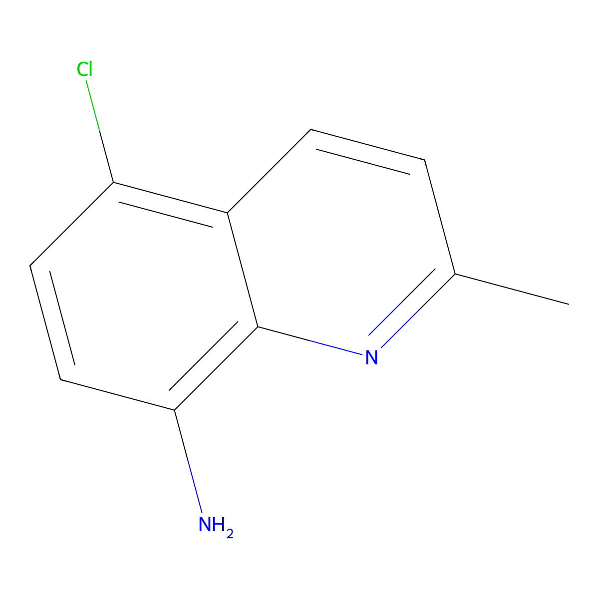 5-Chloro-2-methylquinolin-8-amine molecular structure, CAS 102879-01-6