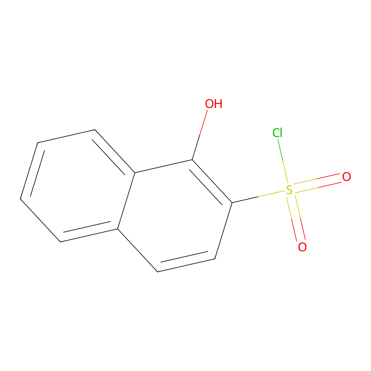 1-Hydroxynaphthalene-2-sulfonyl chloride molecular structure, CAS 102879-07-2