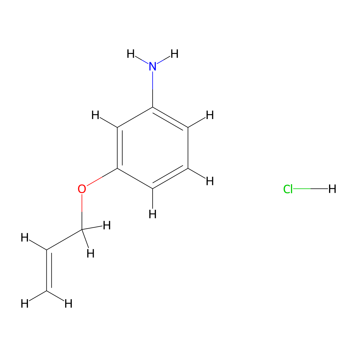3-(Allyloxy)aniline hydrochloride molecular structure, CAS 102879-28-7