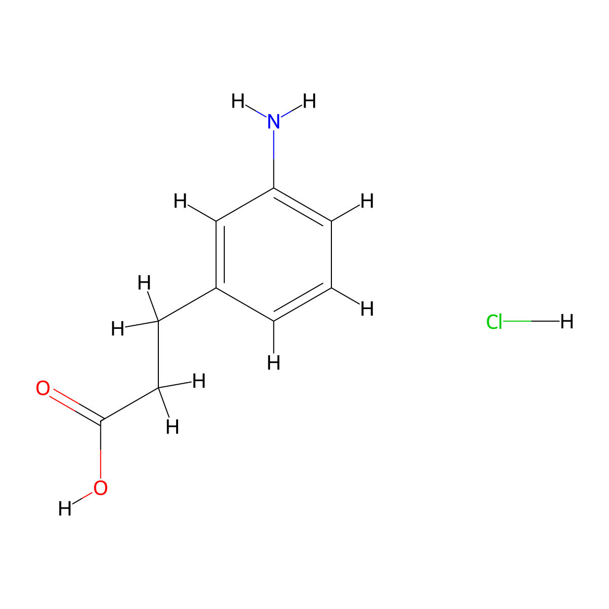 3-(3-Aminophenyl)propanoic acid hydrochloride molecular structure, CAS 102879-44-7