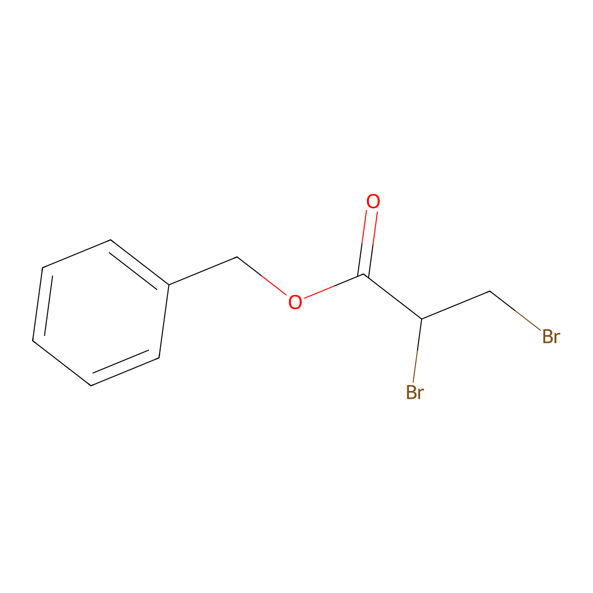 Benzyl 2,3-dibromopropanoate molecular structure, CAS 10288-11-6