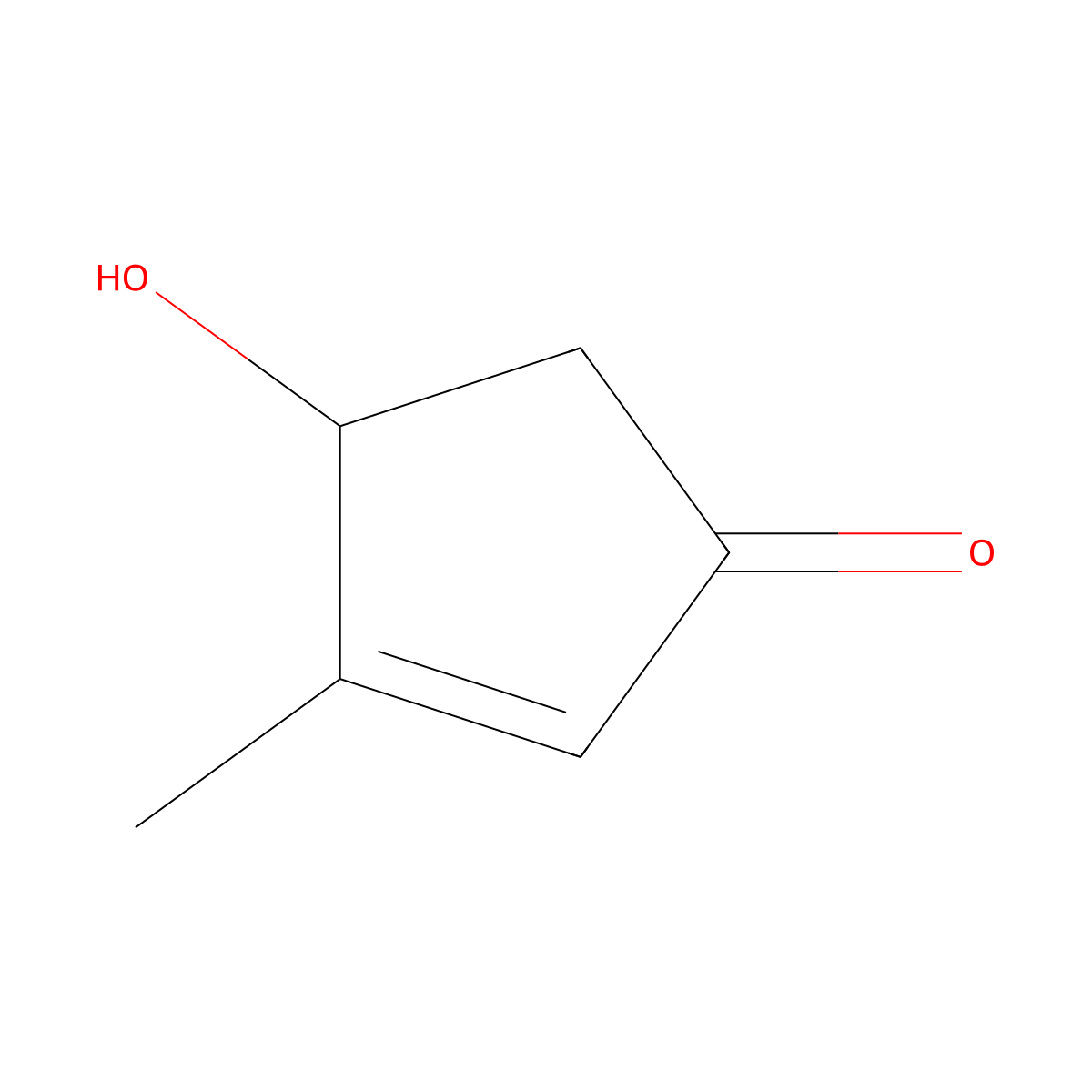 2-Cyclopenten-1-one, 4-hydroxy-3-methyl- molecular structure, CAS 10288-24-1