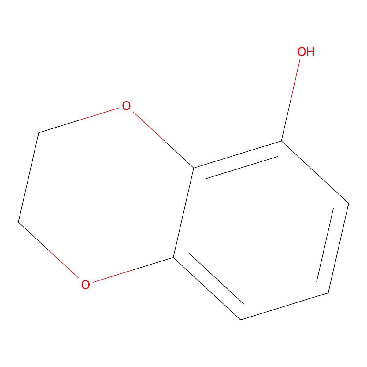 2,3-Dihydro-1,4-benzodioxin-5-ol molecular structure, CAS 10288-36-5