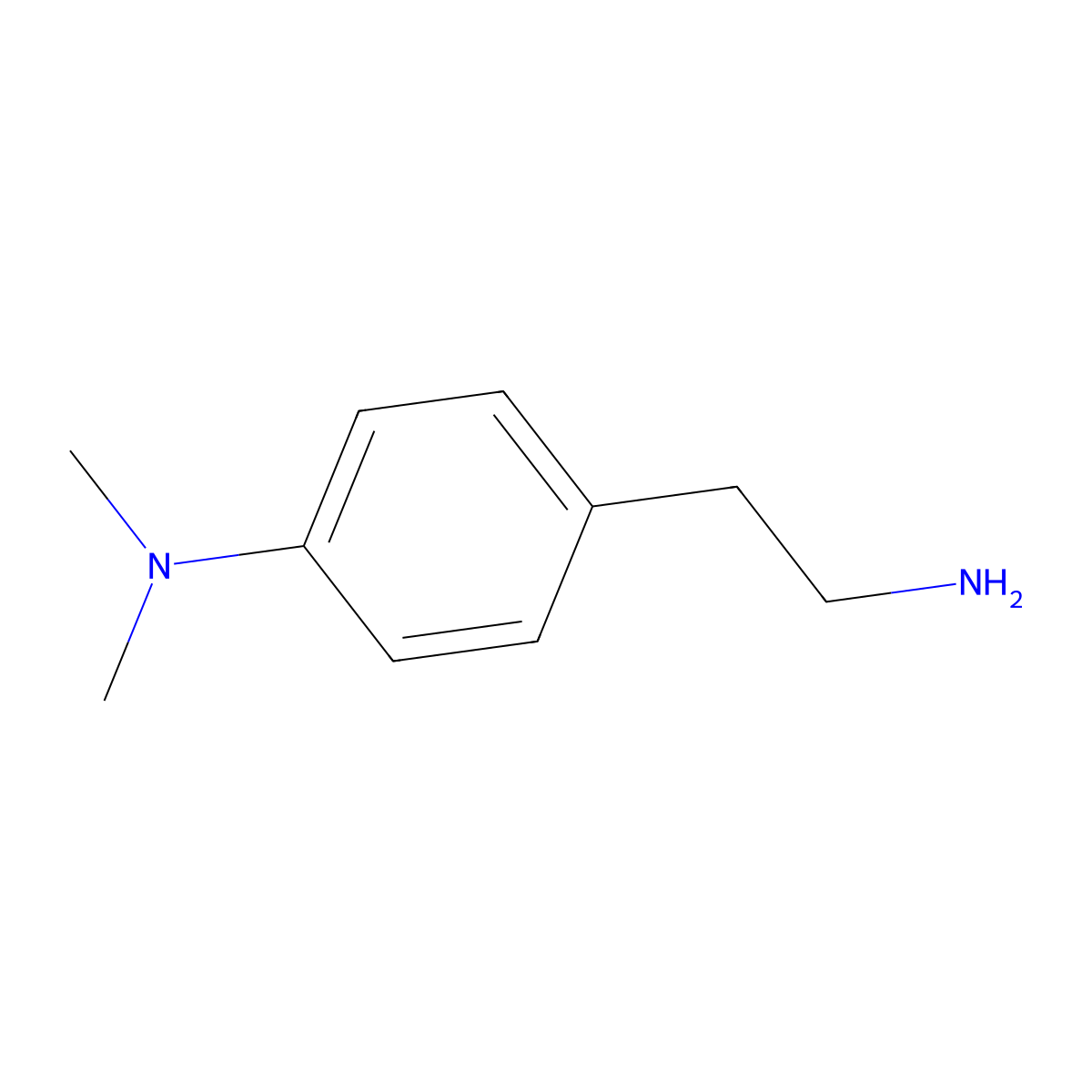 4-Dimethylaminophenethylamine molecular structure, CAS 102880-23-9