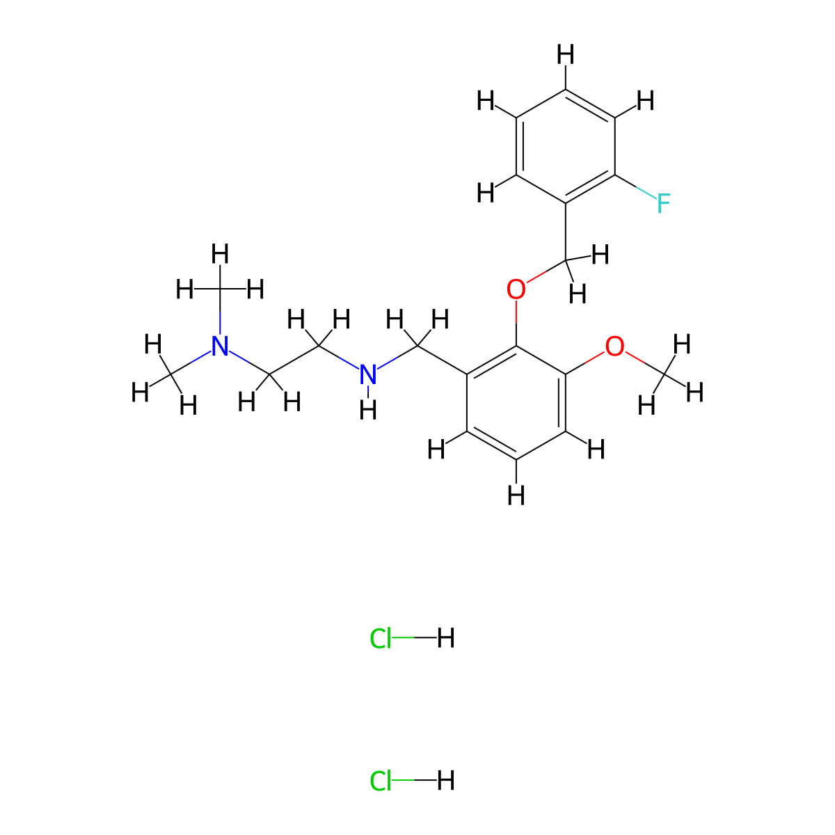 C19H27Cl2FN2O2 molecular structure, CAS 1028833-71-7