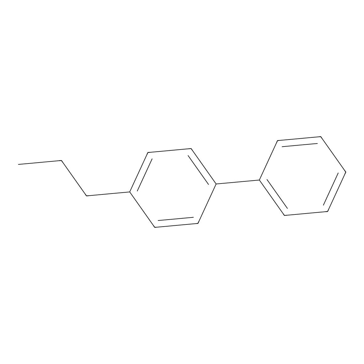 4-Propyl-1,1'-biphenyl molecular structure, CAS 10289-45-9