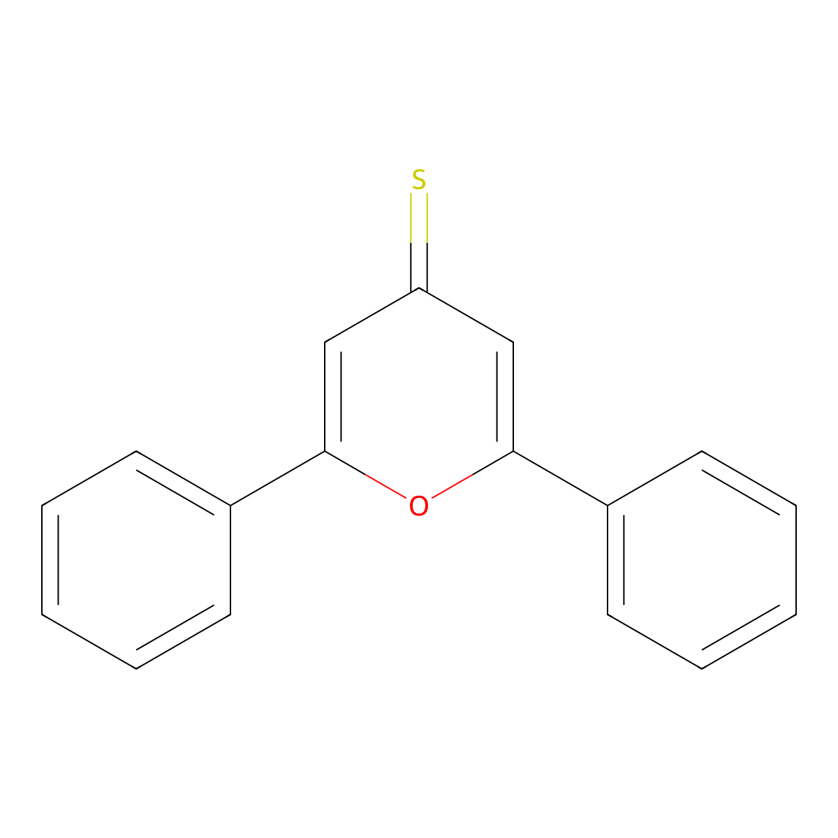 2,6-Diphenylpyran-4-thione molecular structure, CAS 1029-95-4