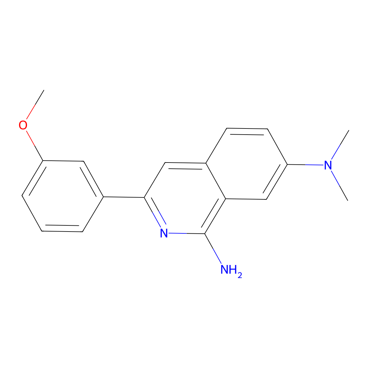 3-Arylisoquinolinamine derivative molecular structure, CAS 1029008-71-6