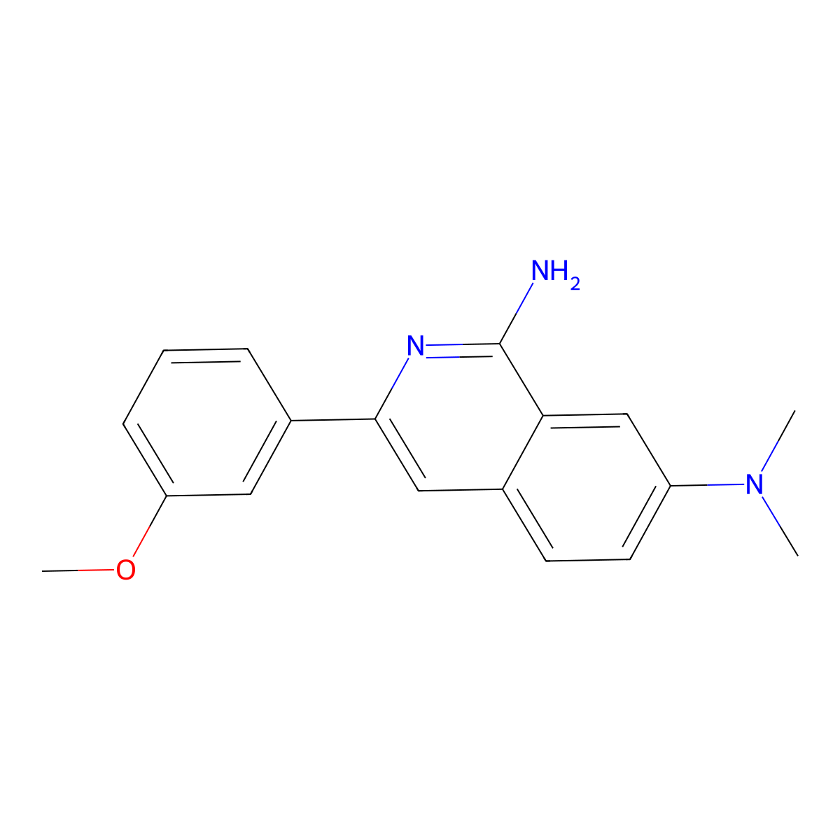 3-Arylisoquinolinamine derivative molecular structure, CAS 1029008-71-6