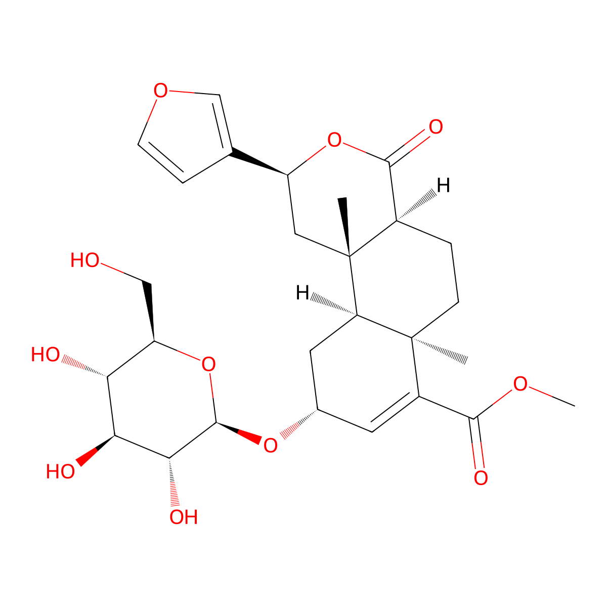 Tinophylloloside molecular structure, CAS 102907-33-5