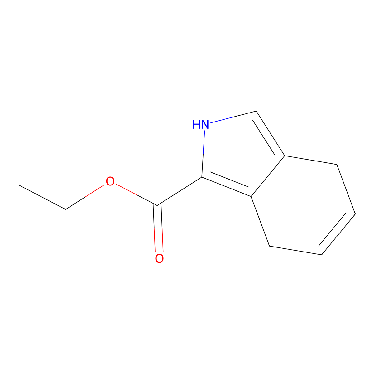 4,7-Dihydro-2H-isoindole-1-carboxylic acid ethyl ester molecular structure, CAS 1029092-45-2