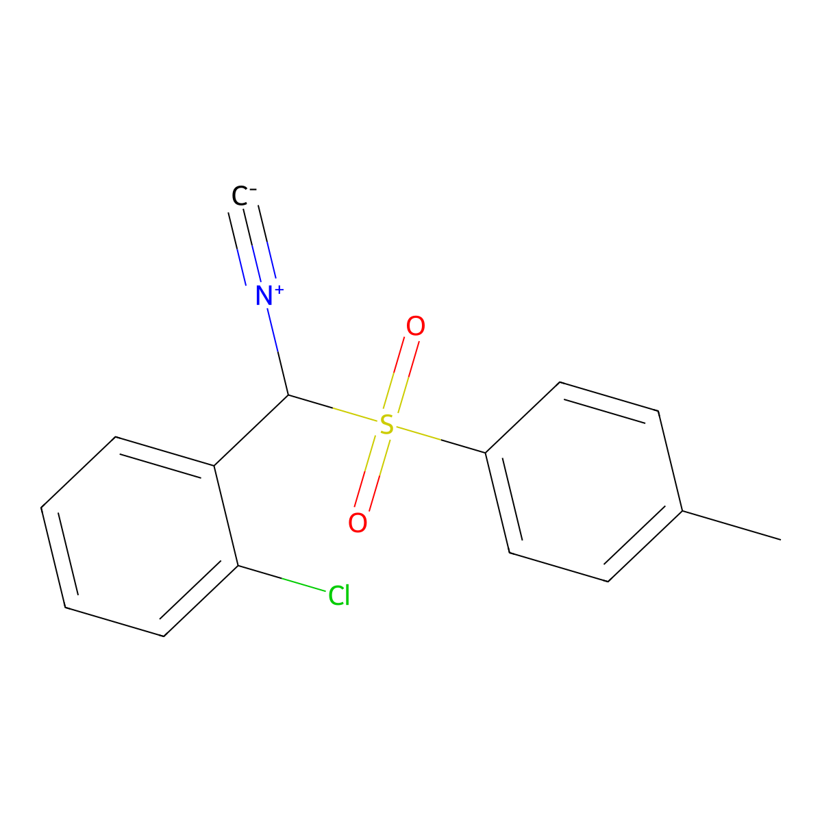1-Chloro-2-(isocyano(tosyl)methyl)benzene molecular structure, CAS 1029104-34-4