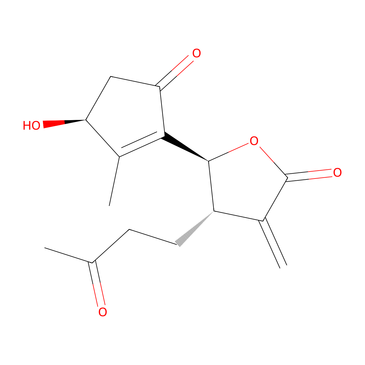 Isosecotanapartholide molecular structure, CAS 102926-01-2