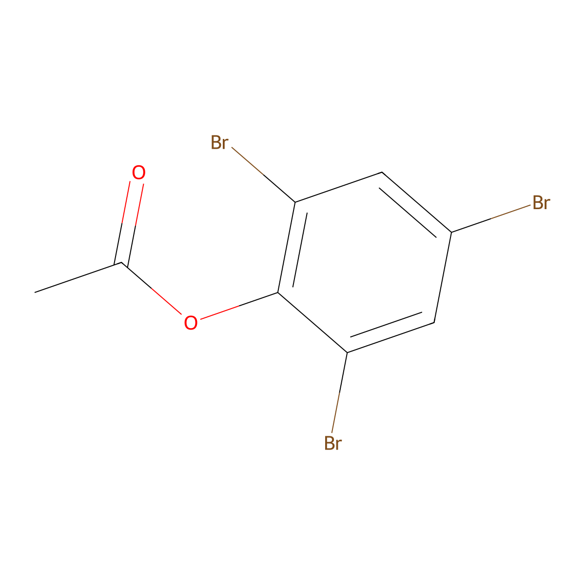 2,4,6-Tribromophenyl acetate molecular structure, CAS 102932-09-2