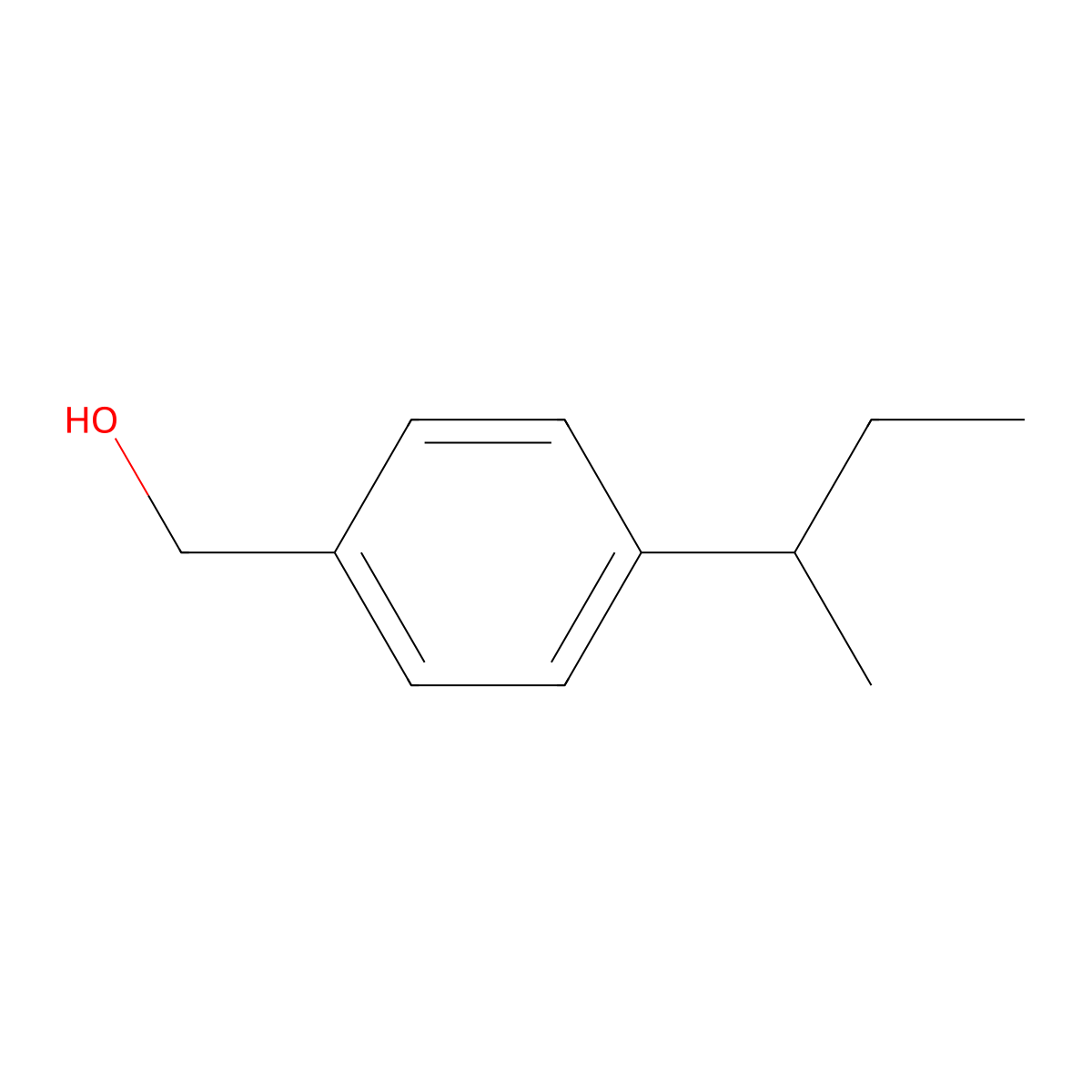 (4-(Butan-2-yl)phenyl)methanol molecular structure, CAS 102934-60-1