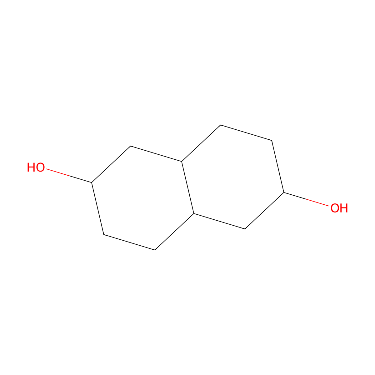 2,6-Decahydronaphthalenediol molecular structure, CAS 102942-69-8