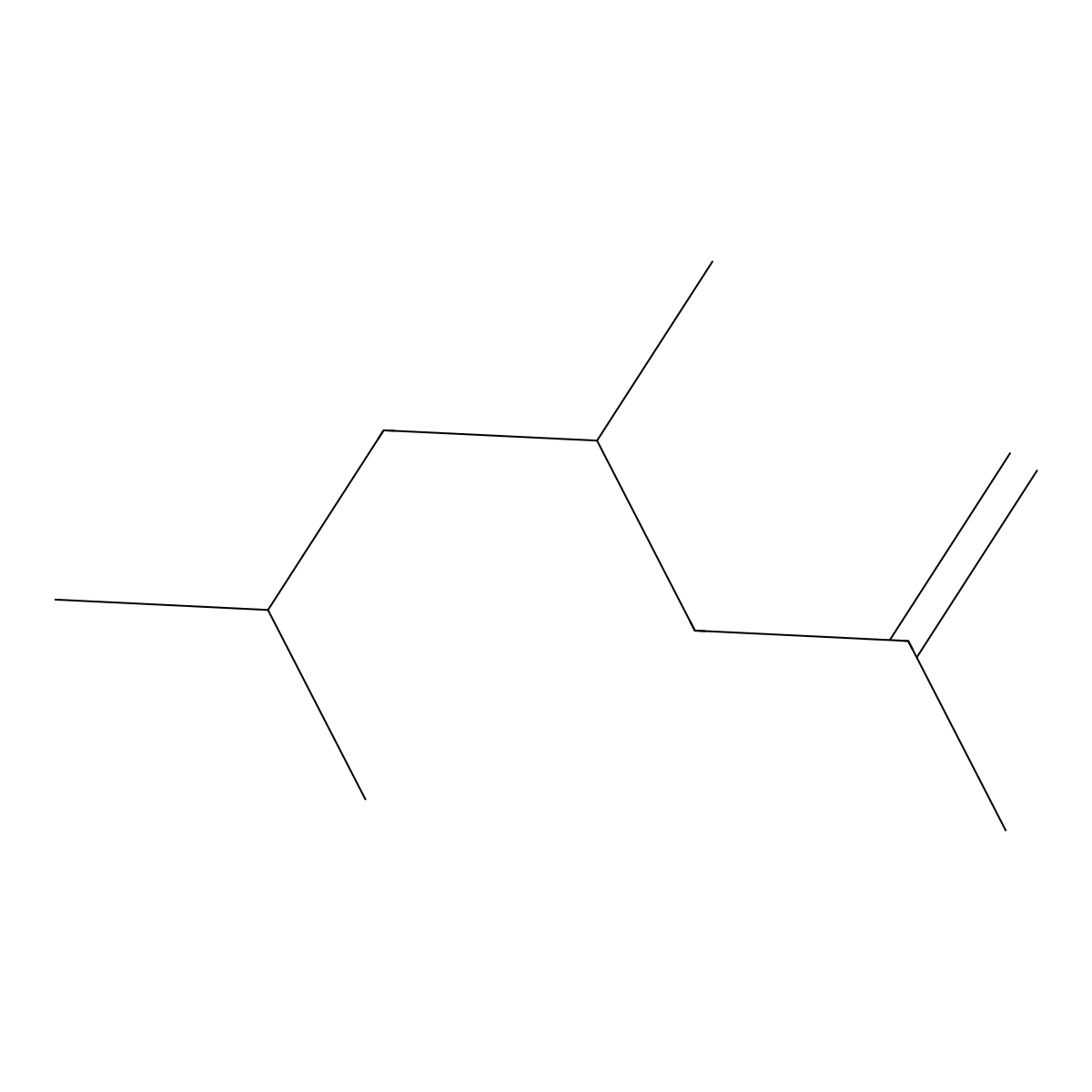 2,4,6-Trimethyl-1-heptene molecular structure, CAS 102943-77-1