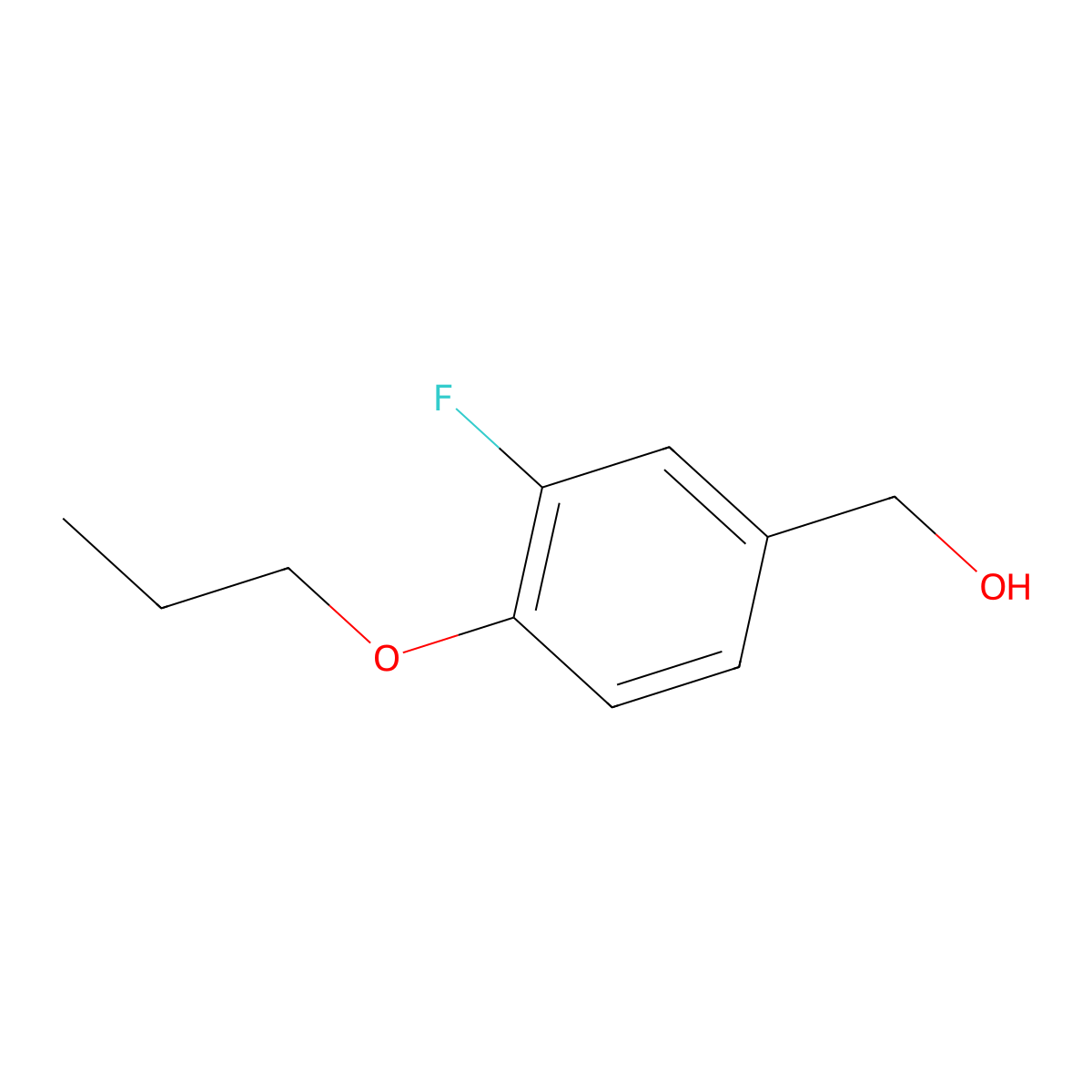 (3-Fluoro-4-propoxyphenyl)methanol molecular structure, CAS 1029437-25-9