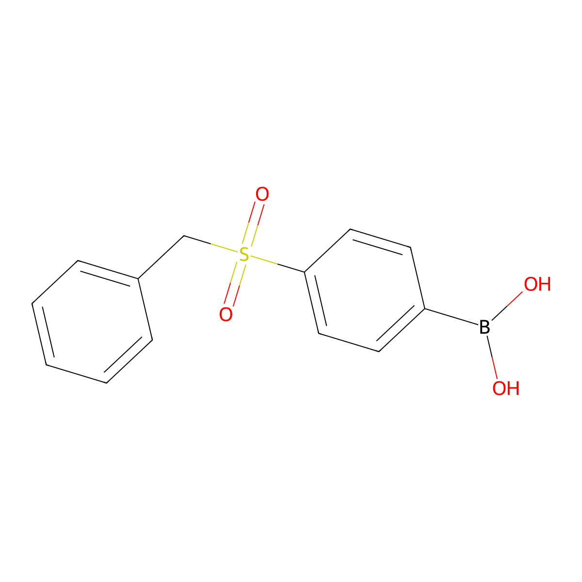(4-(Benzylsulfonyl)phenyl)boronic acid molecular structure, CAS 1029438-26-3
