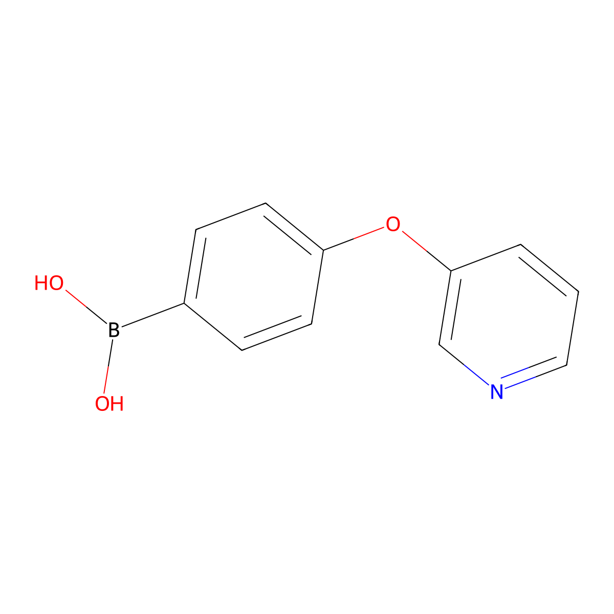4-(Pyridin-3-yloxy)phenylboronic acid molecular structure, CAS 1029438-34-3