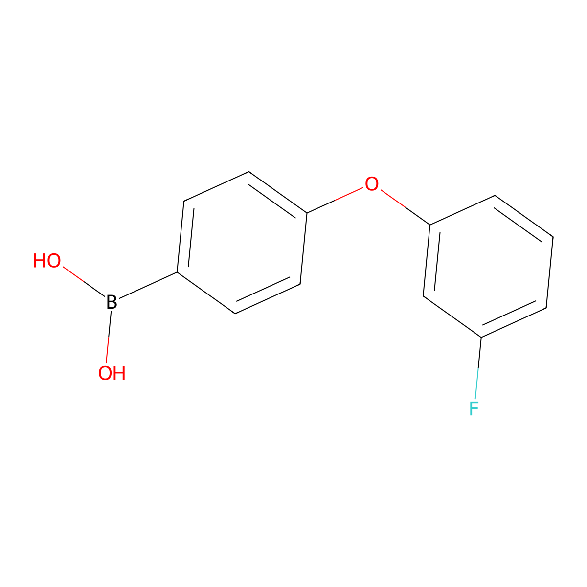 (4-(3-Fluorophenoxy)phenyl)boronic acid molecular structure, CAS 1029438-36-5