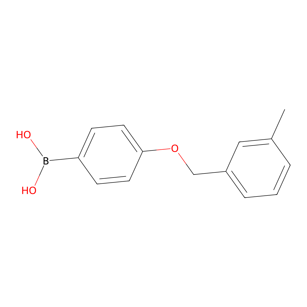 [4-[(3-Methylphenyl)methoxy]phenyl]boronic acid molecular structure, CAS 1029439-12-0