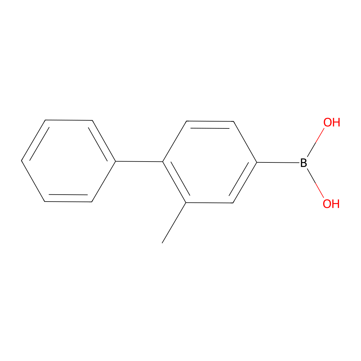 3-Methyl-4-phenylphenylboronic acid molecular structure, CAS 1029439-30-2