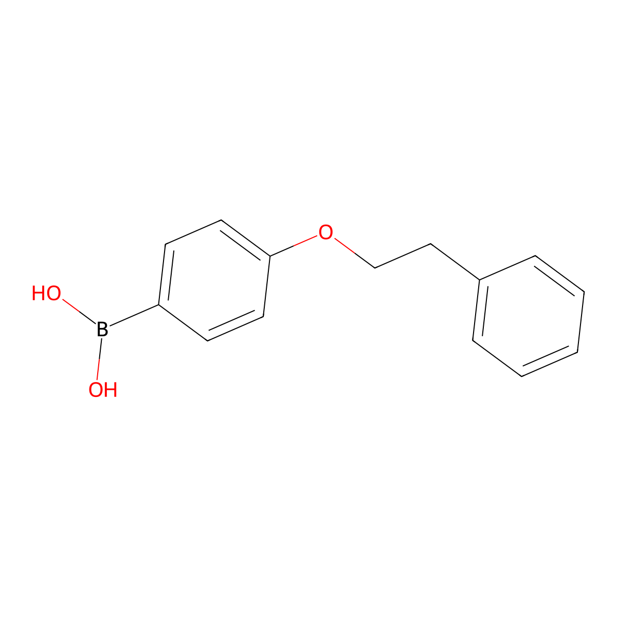 (4-Phenethoxyphenyl)boronic acid molecular structure, CAS 1029439-93-7