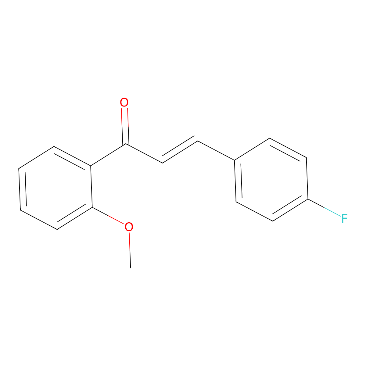 (2E)-3-(4-Fluorophenyl)-1-(2-methoxyphenyl)prop-2-en-1-one molecular structure, CAS 1029599-27-6