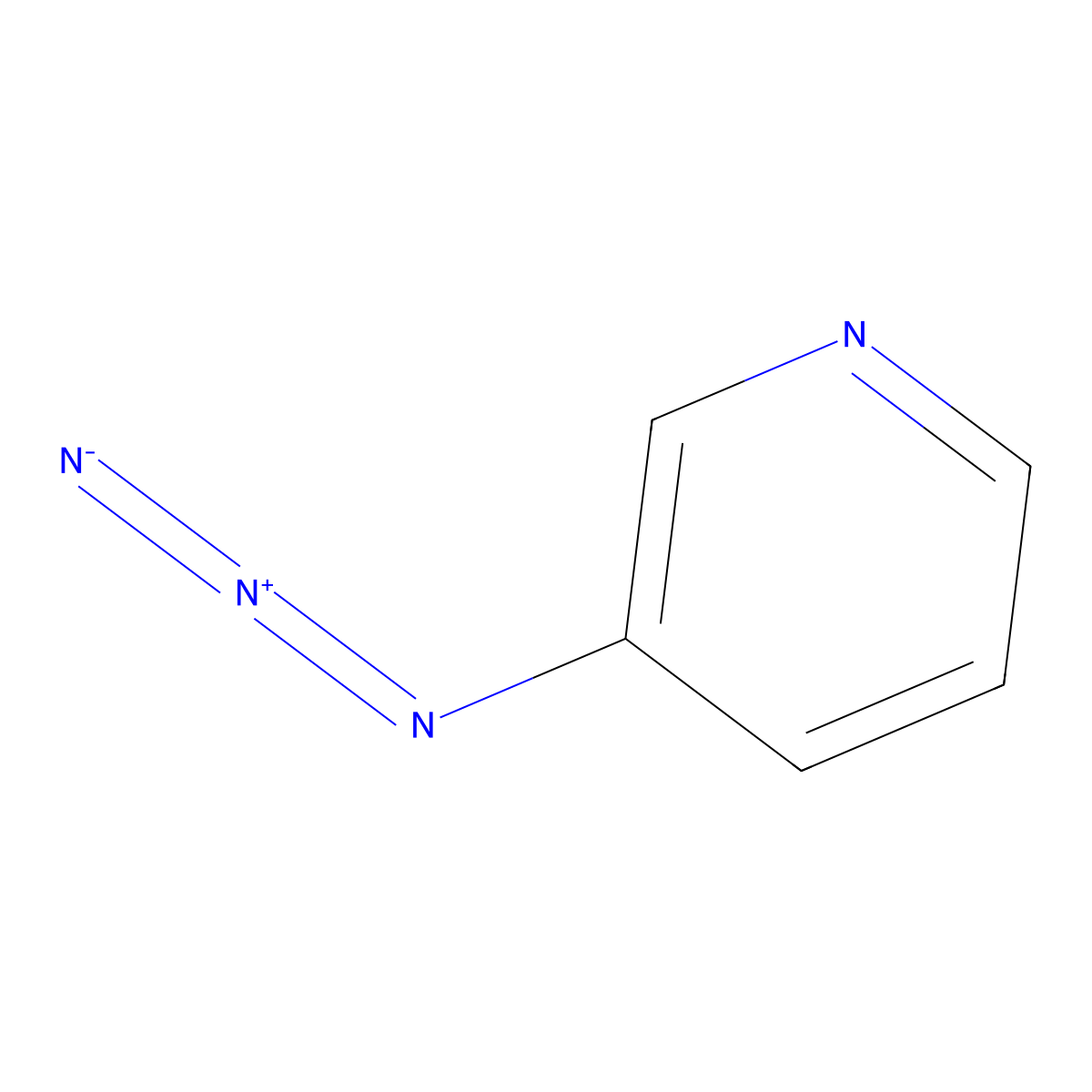 3-Azidopyridine molecular structure, CAS 10296-29-4