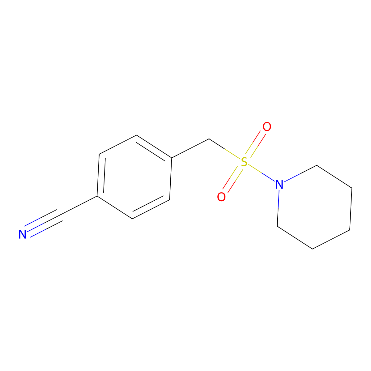 4-[(Piperidine-1-sulfonyl)methyl]benzonitrile molecular structure, CAS 1029603-11-9