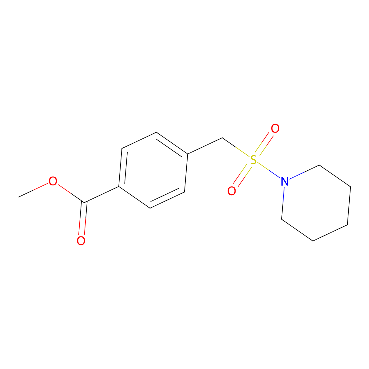 Methyl 4-[(piperidine-1-sulfonyl)methyl]benzoate molecular structure, CAS 1029603-13-1