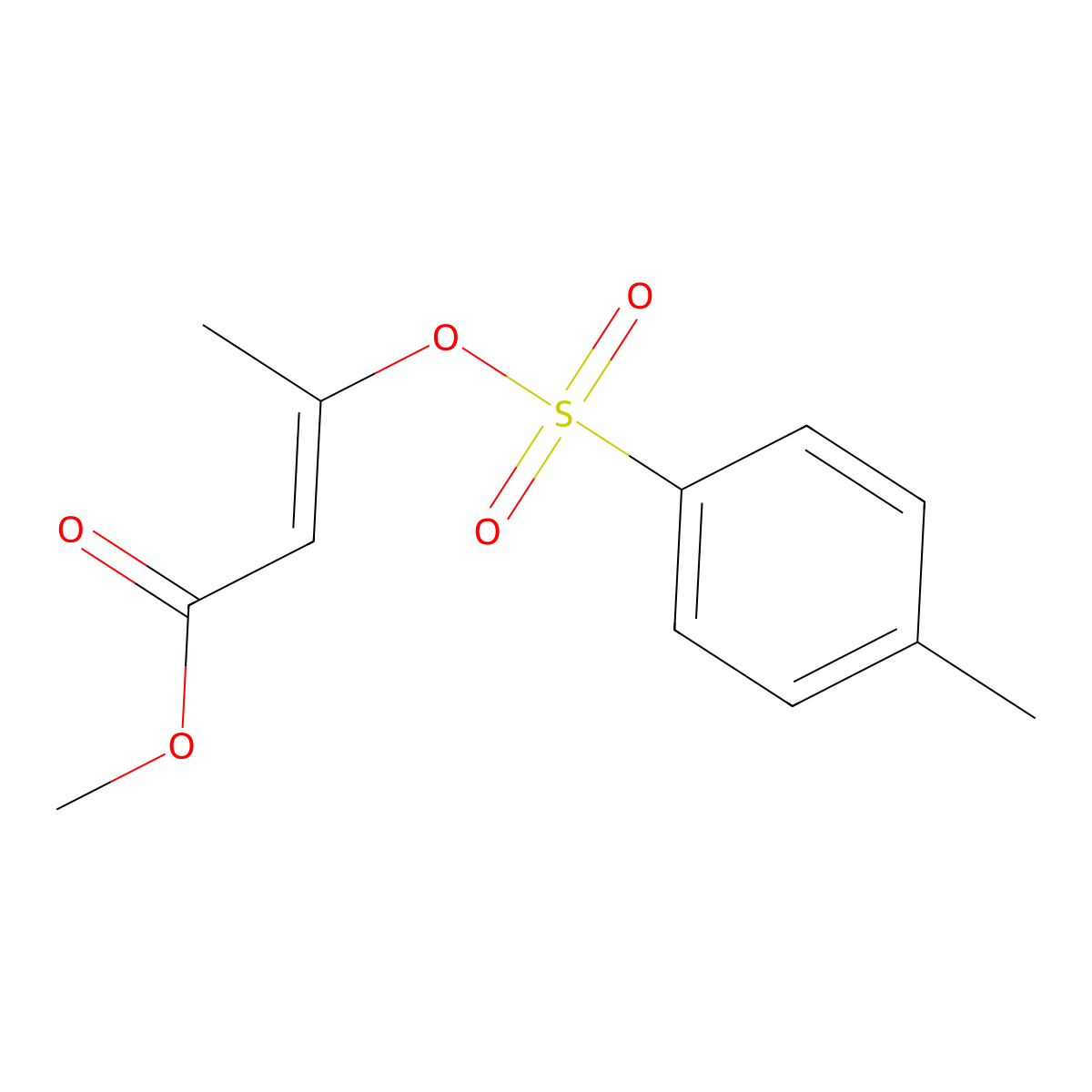 (2Z)-3-[[(4-Methylphenyl)sulfonyl]oxy]-2-butenoic Acid Methyl Ester molecular structure, CAS 1029612-18-7