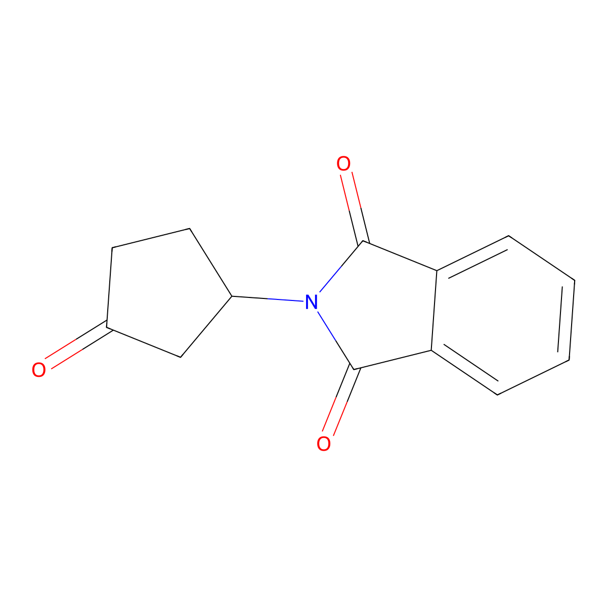 2-(3-Oxocyclopentyl)-1H-isoindole-1,3(2H)-dione molecular structure, CAS 1029691-06-2