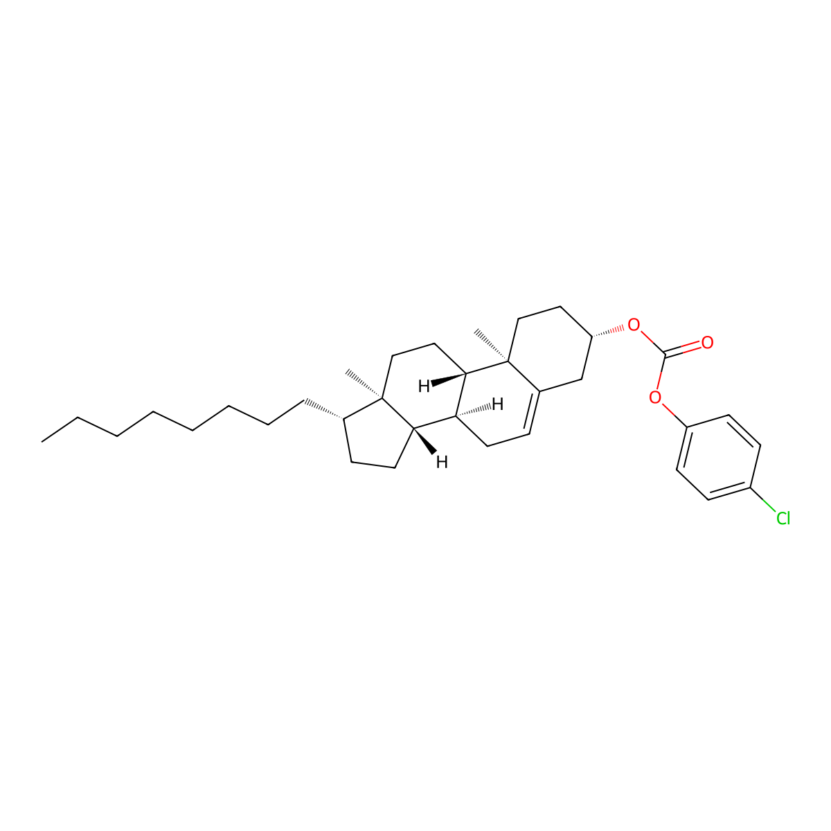 (4-chlorophenyl) [(3S,8S,9S,10R,13R,14S,17S)-10,13-dimethyl-17-octyl-2,3,4,7,8,9,11,12,14,15,16,17-dodecahydro-1H-cyclopenta[a]phenanthren-3-yl] carbonate molecular structure, CAS 1029696-93-2