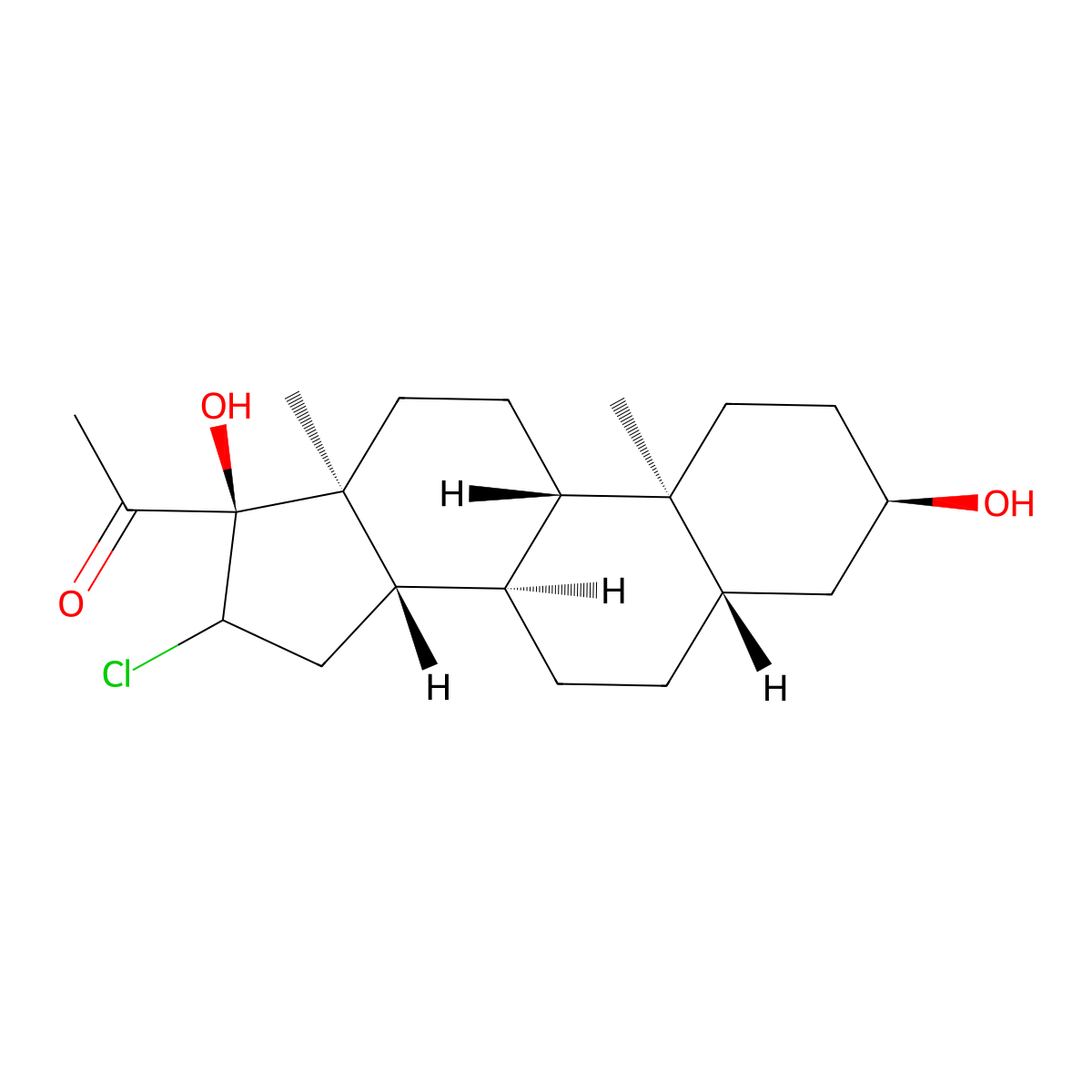 C21H33ClO3 molecular structure, CAS 1029697-73-1