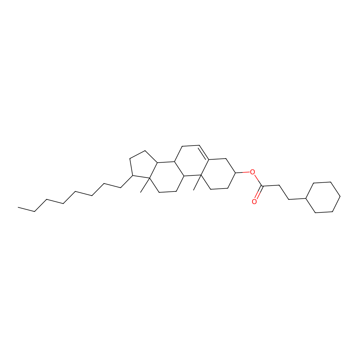 [(3S,8S,9S,10R,13R,14S,17S)-10,13-dimethyl-17-octyl-2,3,4,7,8,9,11,12,14,15,16,17-dodecahydro-1H-cyclopenta[a]phenanthren-3-yl] 3-cyclohexylpropanoate molecular structure, CAS 1029697-86-6