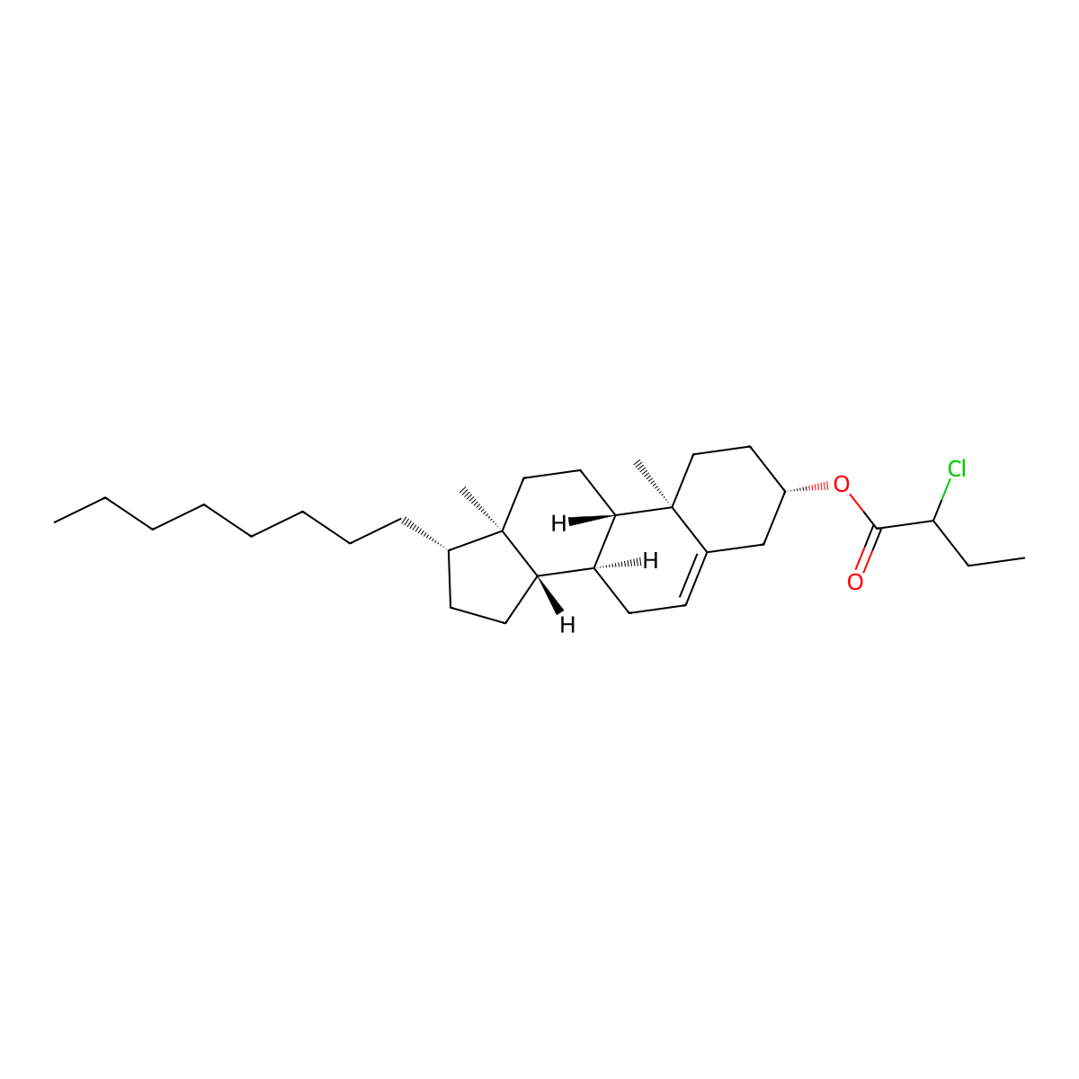 [(3S,8S,9S,10R,13R,14S,17S)-10,13-dimethyl-17-octyl-2,3,4,7,8,9,11,12,14,15,16,17-dodecahydro-1H-cyclopenta[a]phenanthren-3-yl] 2-chlorobutanoate molecular structure, CAS 1029698-43-8