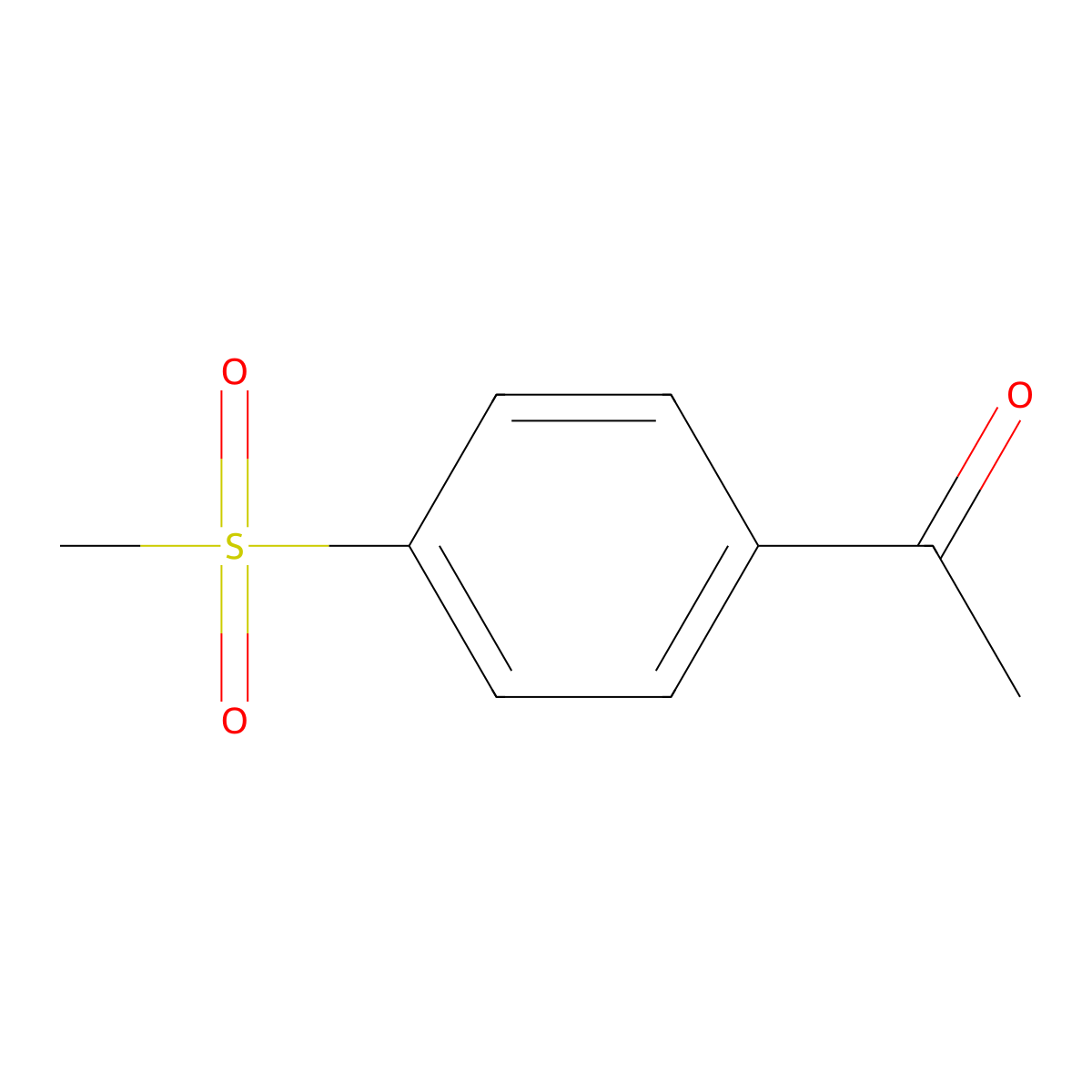 4-Methylsulfonylacetophenone molecular structure, CAS 10297-73-1
