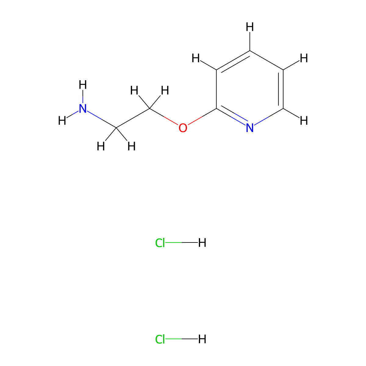 2-(Pyridin-2-yloxy)ethan-1-amine dihydrochloride molecular structure, CAS 1029715-23-8