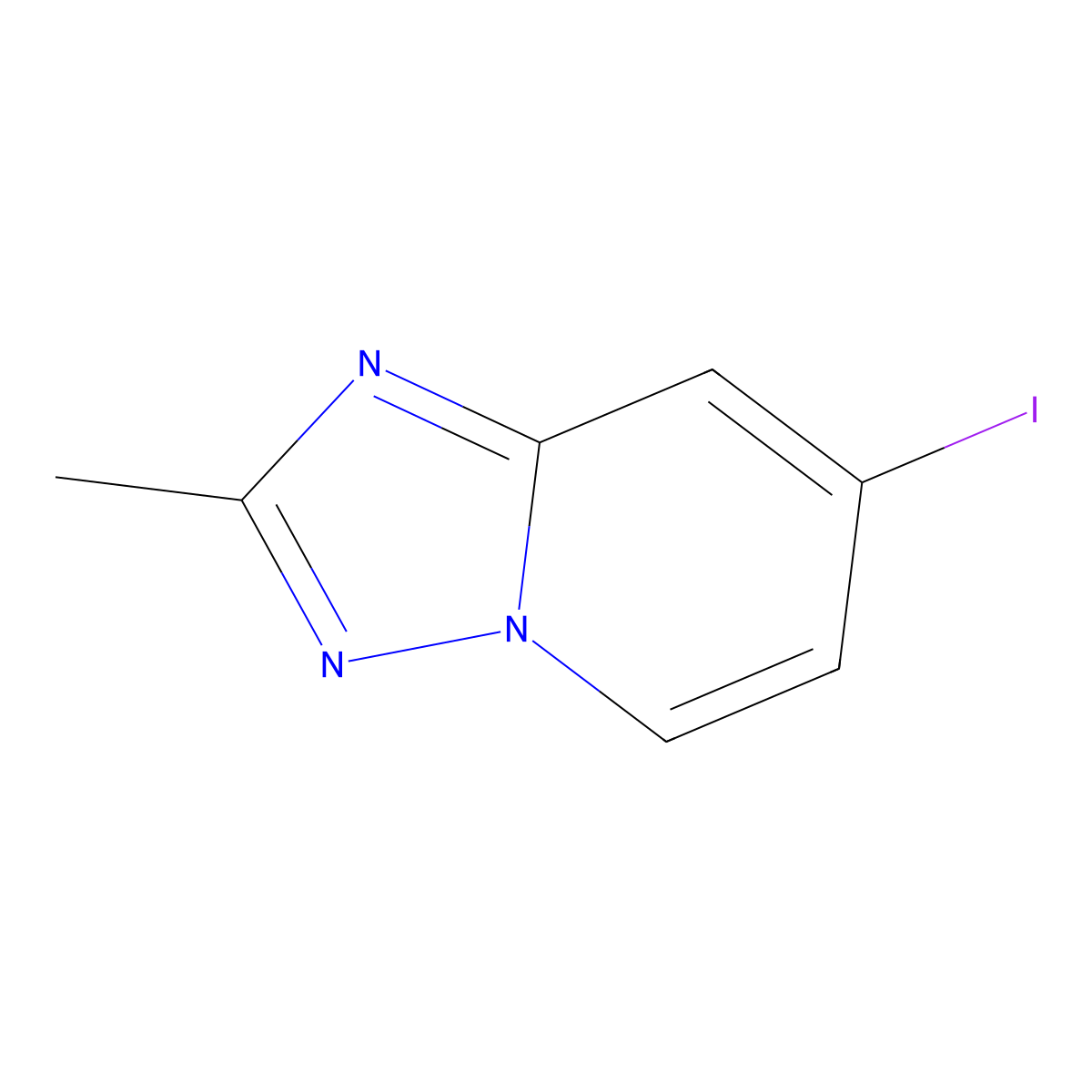 7-Iodo-2-methyl-[1,2,4]triazolo[1,5-a]pyridine molecular structure, CAS 1029720-71-5