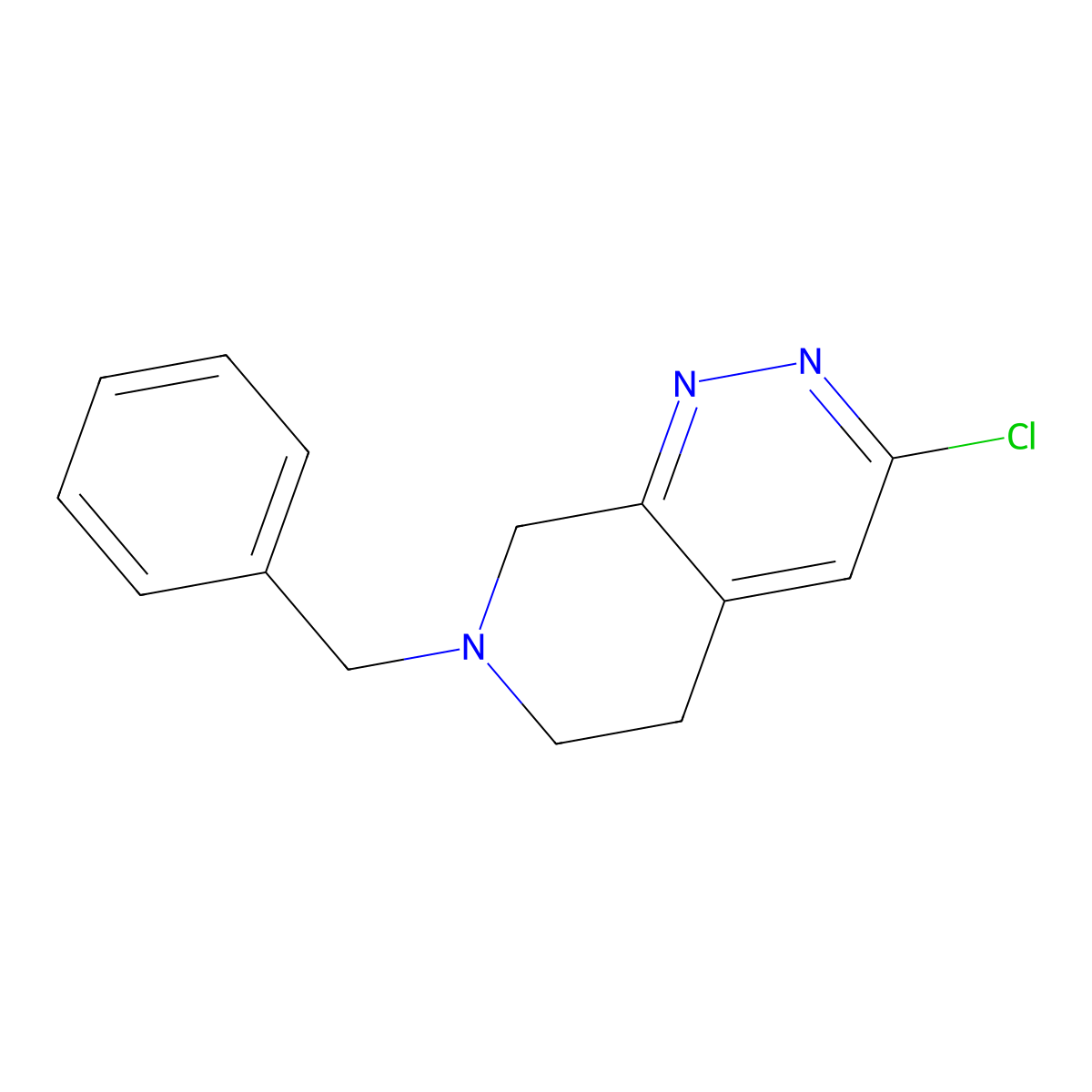 7-Benzyl-3-chloro-5,6,7,8-tetrahydropyrido[3,4-c]pyridazine molecular structure, CAS 1029721-26-3