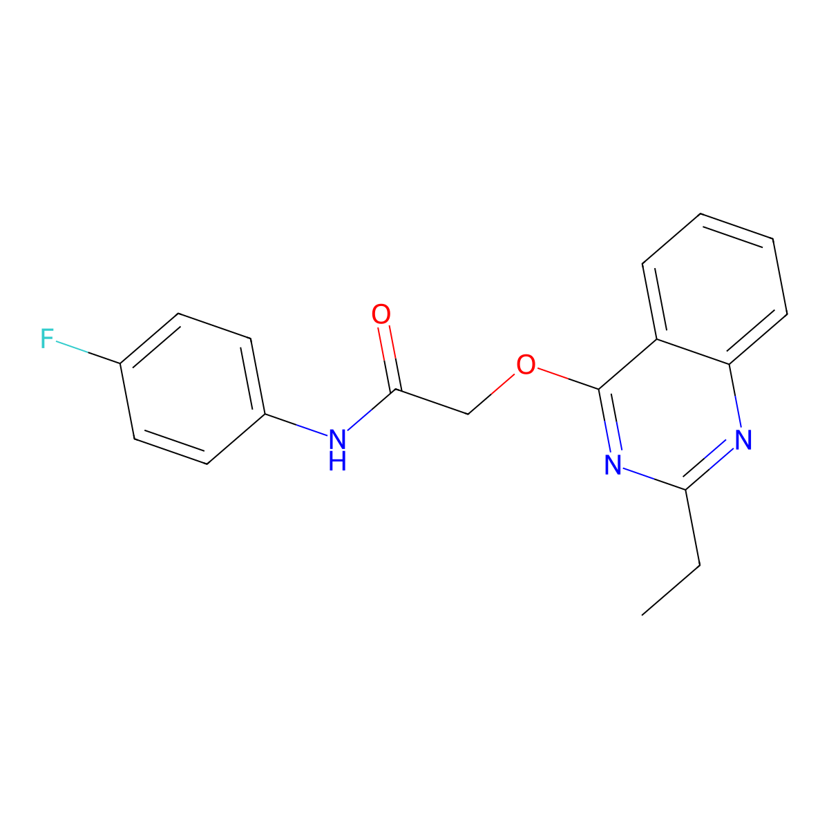 2-[(2-ethylquinazolin-4-yl)oxy]-N-(4-fluorophenyl)acetamide molecular structure, CAS 1029724-47-7