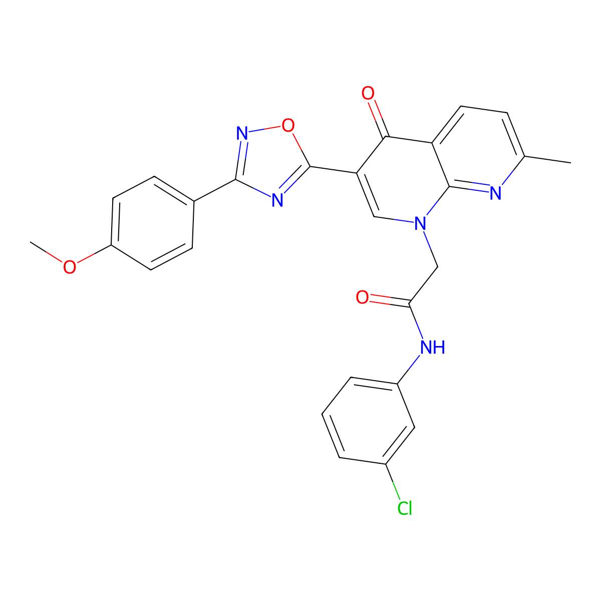 N-(2,3-dimethylphenyl)-2-[5-(3-methyl-2-thienyl)-1,3,4-oxadiazol-2-yl]acetamide molecular structure, CAS 1029728-16-2