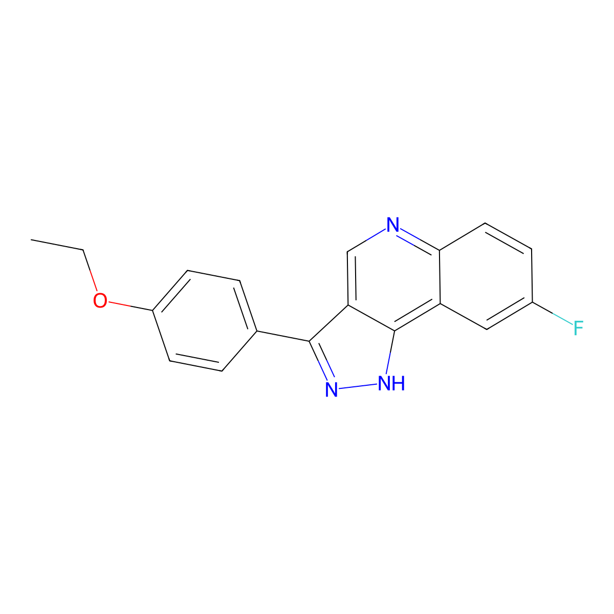 3-(4-ethoxyphenyl)-8-fluoro-1H-pyrazolo[4,3-c]quinoline molecular structure, CAS 1029768-10-2
