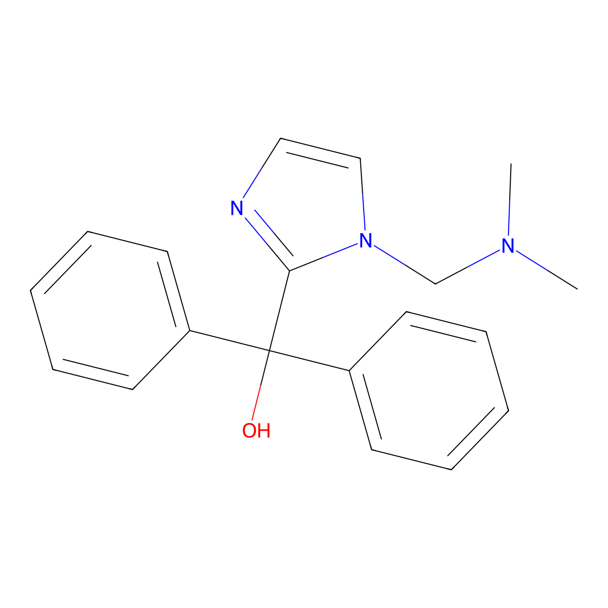 (1-Dimethylaminomethyl-1H-imidazol-2-yl)-diphenyl-methanol molecular structure, CAS 1029773-22-5