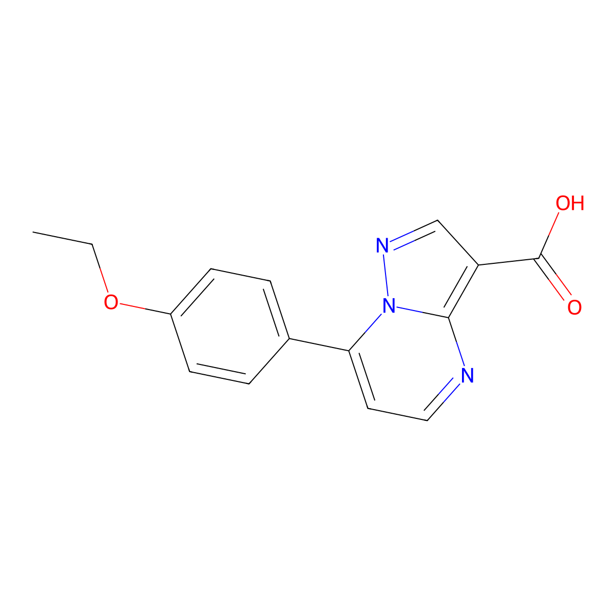 7-(4-Ethoxyphenyl)pyrazolo[1,5-a]pyrimidine-3-carboxylic acid molecular structure, CAS 1029792-67-3