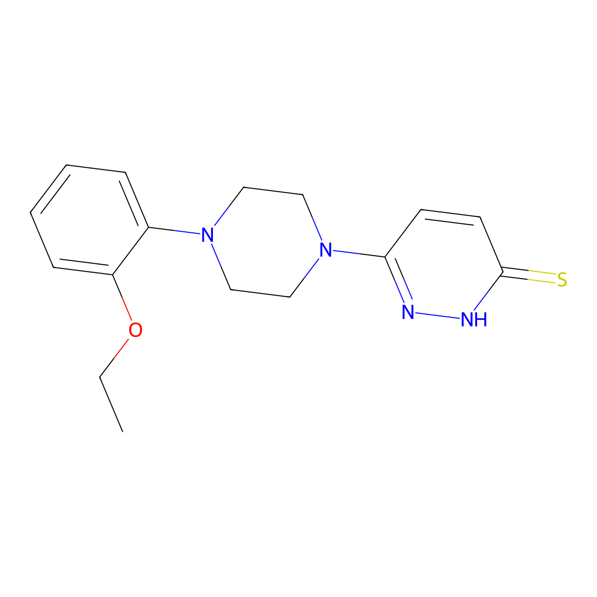 6-[4-(2-Ethoxyphenyl)piperazin-1-yl]-2,3-dihydropyridazine-3-thione molecular structure, CAS 1029792-94-6